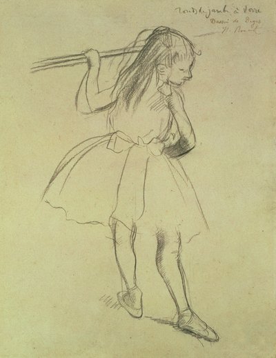 Girl Dancer at the Barre by Edgar Degas